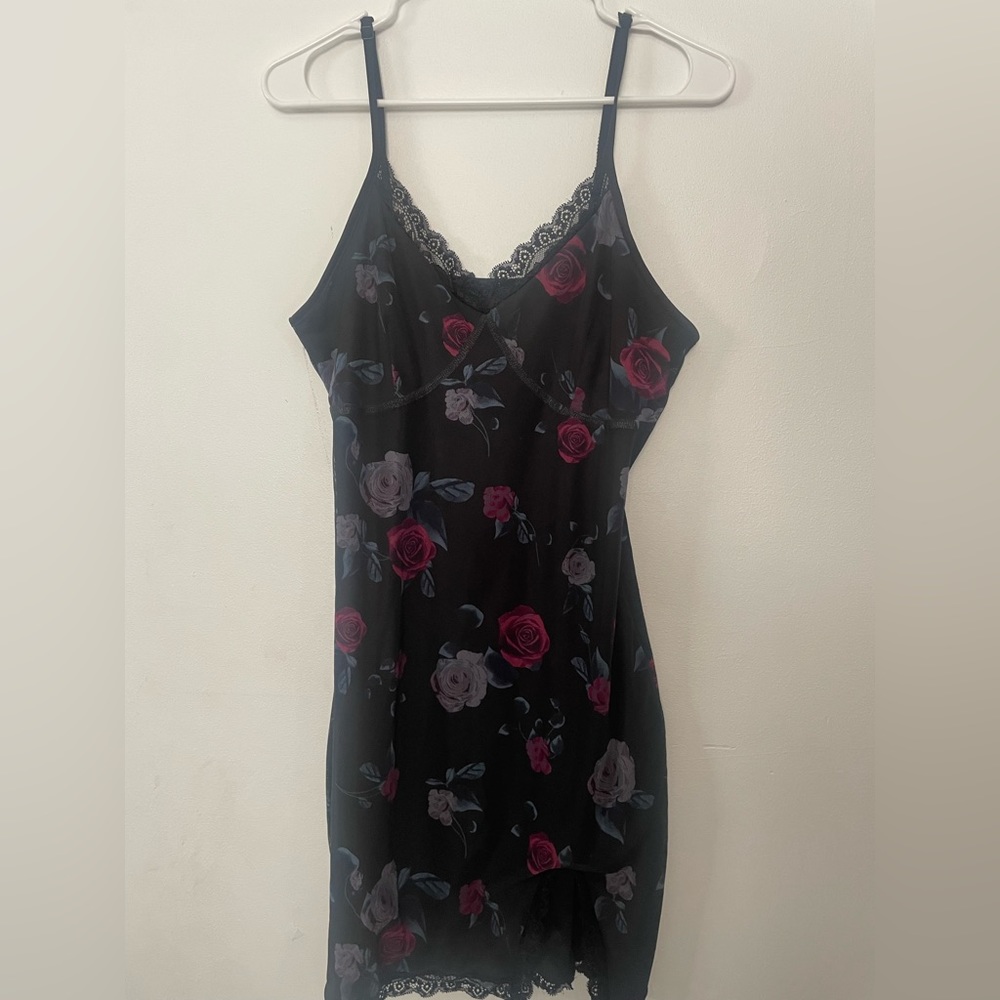 Womens L floral slip dress